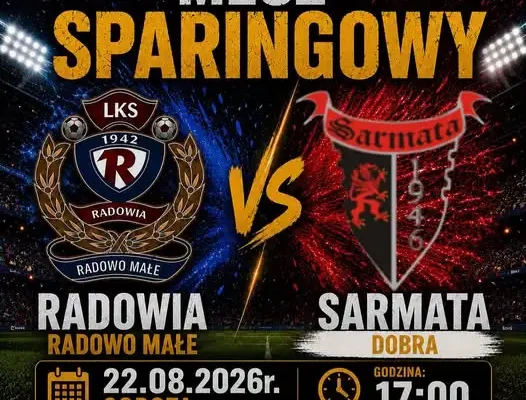 Radowia Radowo Małe zagra sparing z Sarmatą Dobra przed startem ligi