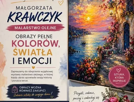 Wystawa malarstwa olejnego Małgorzaty Krawczyk w Domu Kultury