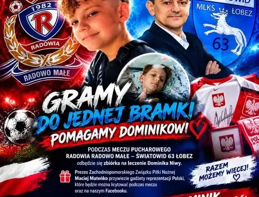 Prezes ZZPN osobiście wesprze chorego Dominika – licytacje i mecz charytatywny w Radowie Małym