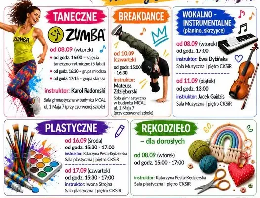 Nowy grafik zajęć w Centrum Kultury w Resku – sprawdź zmiany!