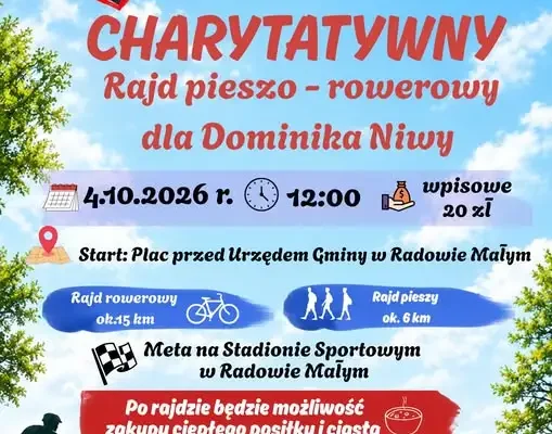 Rajd charytatywny dla Dominika Niwy w Radowie Małym – 4 października