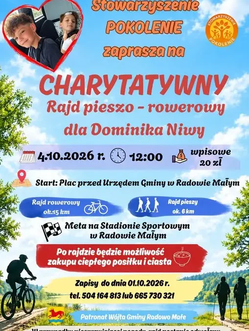 Rajd charytatywny dla Dominika Niwy w Radowie Małym – 4 października