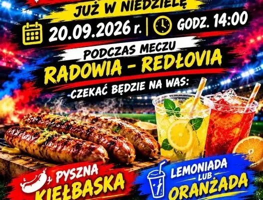 Radowia Radowo Małe zaprasza na mecz z Redłovią i strefę gastronomiczną