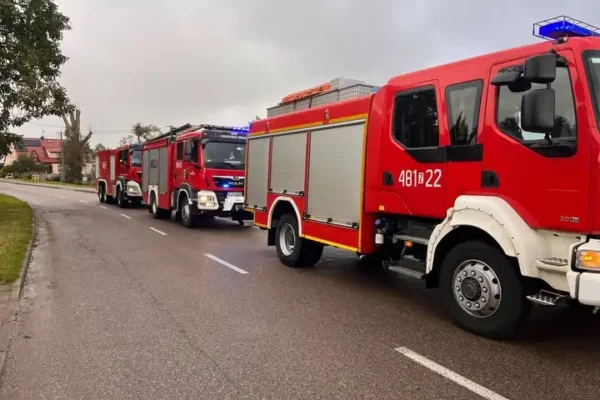 Pożar w Siedlicach – zadymienie w mieszkaniu, interweniowały OSP Radowo Małe i JRG Łobez