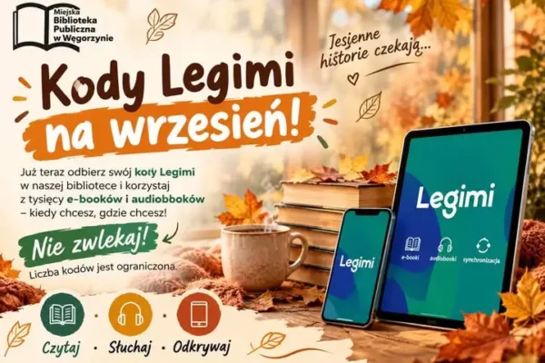 Ostatnie kody Legimi w bibliotece w Węgorzynie – kto pierwszy, ten czyta