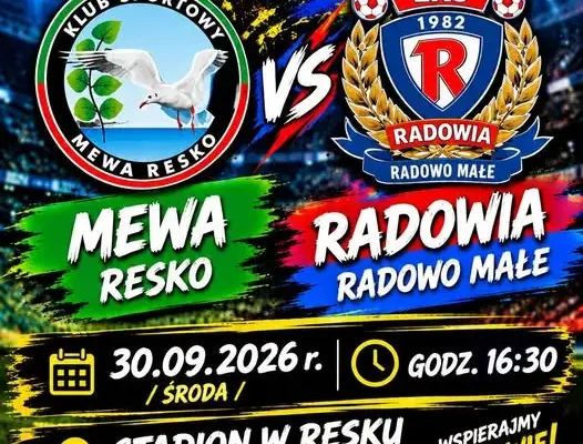 Młodzik Młodszy: Mewa Resko kontra Radowia Radowo Małe już dziś