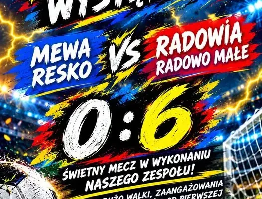 Radowia Radowo Małe rozgromiła Mewę Resko 6:0 w meczu młodzików
