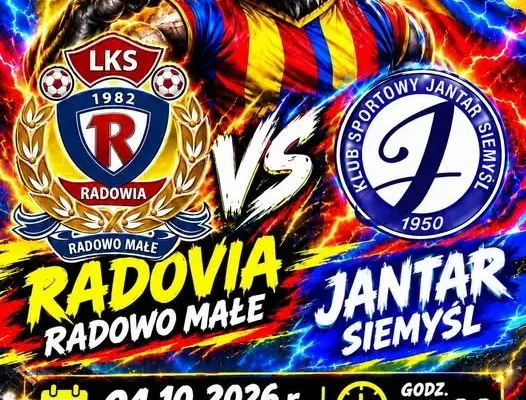 Radowia Radowo Małe podejmie Jantar Siemyśl w niedzielnym starciu ligowym
