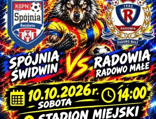 Spójnia Świdwin kontra lider z Radowa Małego – starcie o ligowe punkty